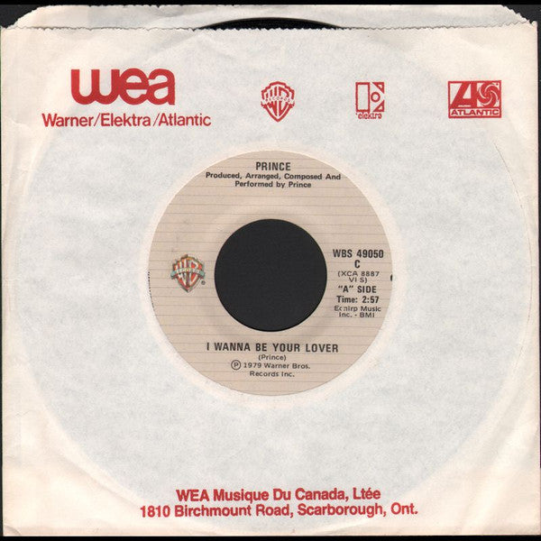 Prince : I Wanna Be Your Lover (7", Single)