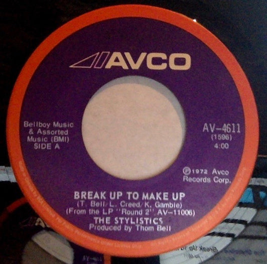 The Stylistics : Break Up To Make Up / You And Me (7", Single)