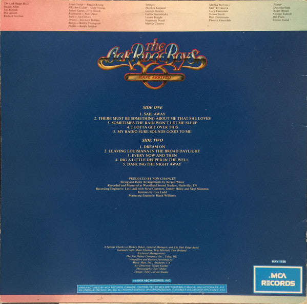 The Oak Ridge Boys : The Oak Ridge Boys Have Arrived (LP, Album)