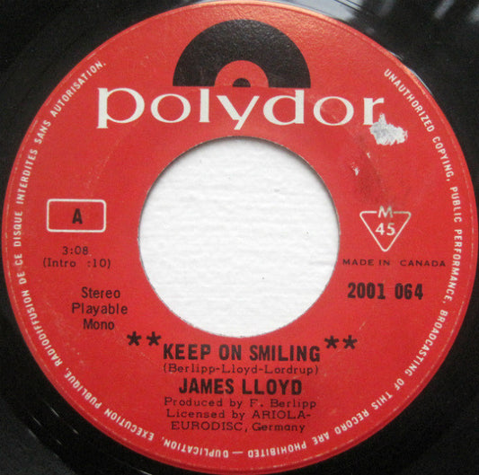 James Lloyd : Keep On Smiling / If You Belong To Me (7")