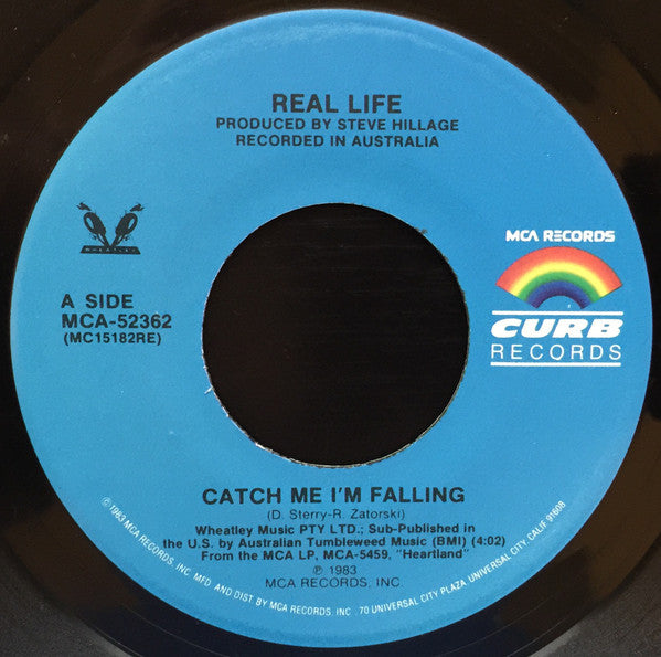 Real Life : Catch Me I'm Falling (7", Single)