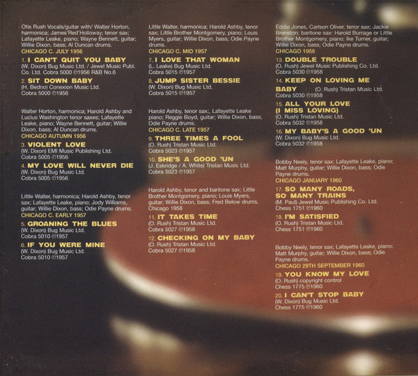 Otis Rush : Double Trouble (CD, Comp, Mono, RE)