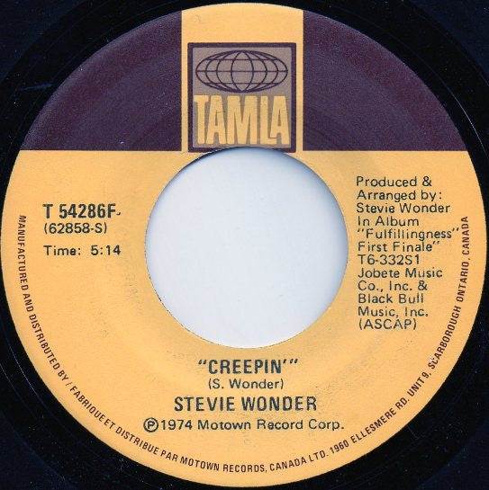 Stevie Wonder : Another Star / Creepin' (7", Single)