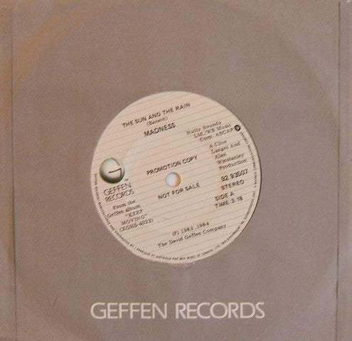 Madness : The Sun And The Rain (7", Promo)