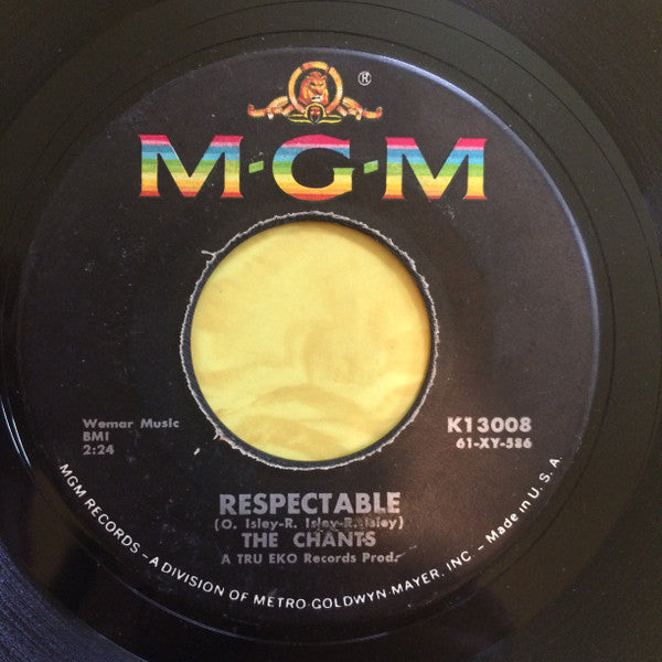 The Chants : Respectable  (7", Single)