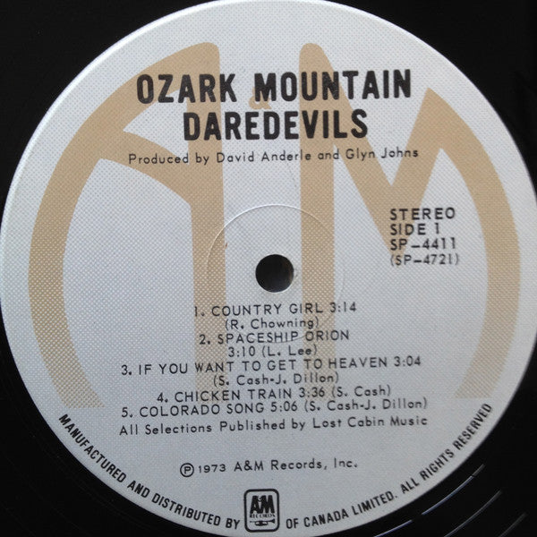 The Ozark Mountain Daredevils : The Ozark Mountain Daredevils (LP, Album, RP)