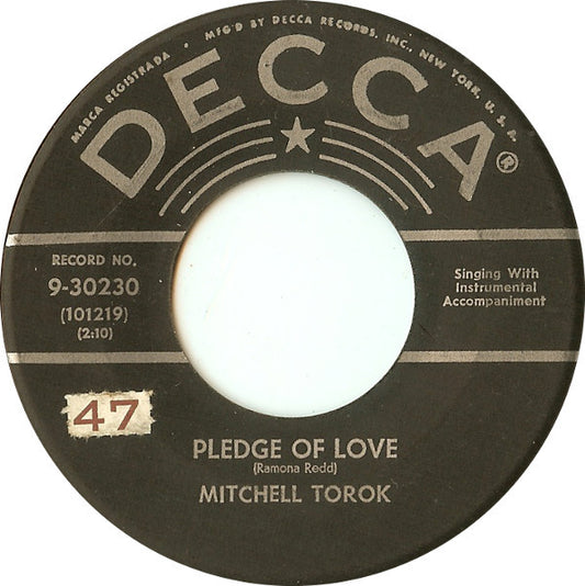 Mitchell Torok : Pledge Of Love (7", Glo)