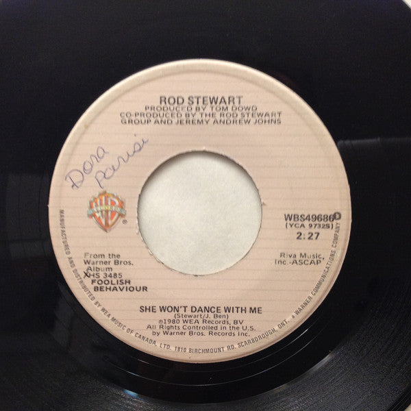 Rod Stewart : Somebody Special / She Won't Dance With Me (7", Single)