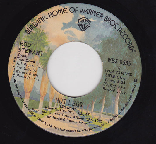 Rod Stewart : Hot Legs (7", Single)