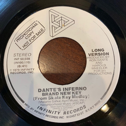 Dante's Inferno : Brand New Key (From Skate Key Medley) (7", Single, Promo)