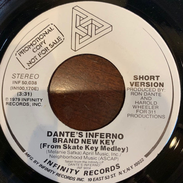 Dante's Inferno : Brand New Key (From Skate Key Medley) (7", Single, Promo)