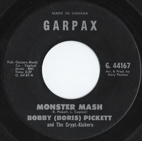 Bobby (Boris) Pickett And The Crypt-Kickers : Monster Mash (7", Single)