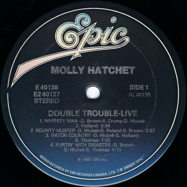 Molly Hatchet : Double Trouble Live (2xLP, Album, Gat)
