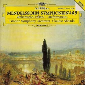 Mendelssohn*, London Symphony Orchestra, Claudio Abbado : Symphonien 4 & 5 (LP)