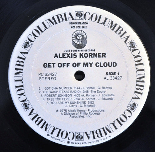 Alexis Korner : Get Off Of My Cloud (LP, Album, Promo)