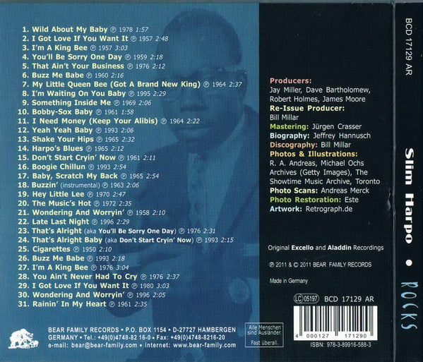 Slim Harpo : Rocks (CD, Comp)