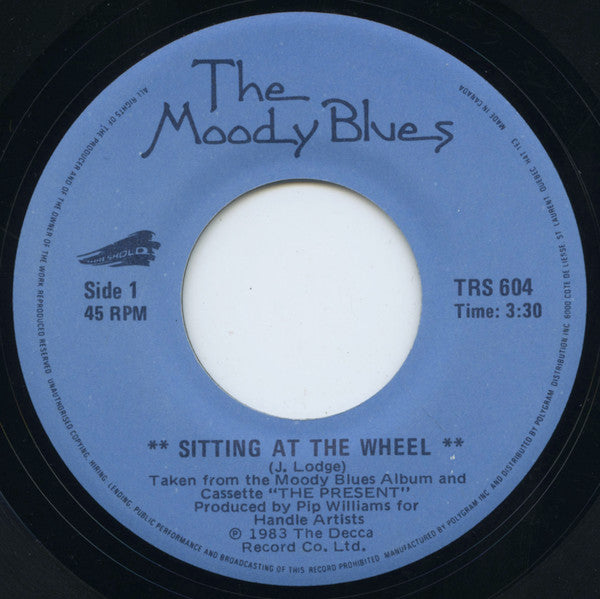The Moody Blues : Sitting At The Wheel (7")