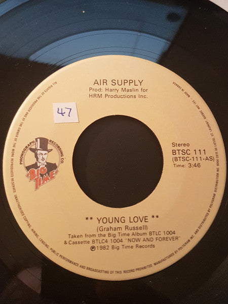 Air Supply : Young Love (7", Single)