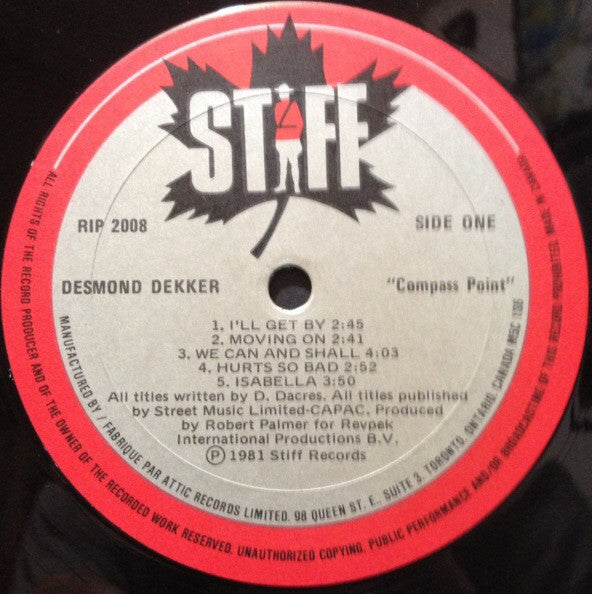 Desmond Dekker : Compass Point (LP, Album)