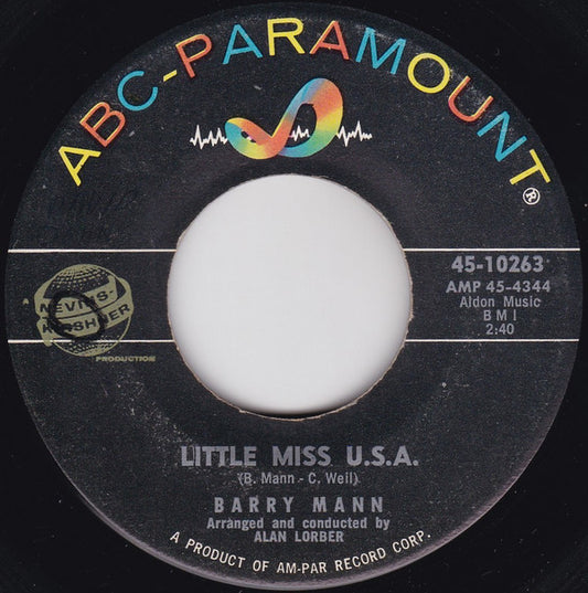 Barry Mann : Little Miss U.S.A. / Find Another Fool (7")