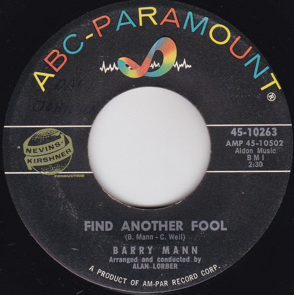 Barry Mann : Little Miss U.S.A. / Find Another Fool (7")