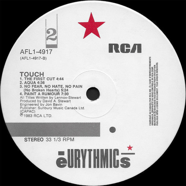 Eurythmics : Touch (LP, Album)