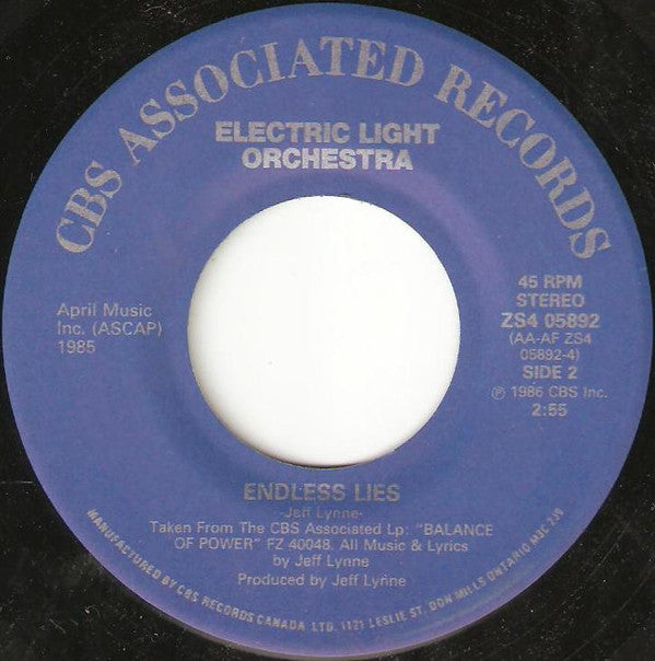 Electric Light Orchestra : So Serious (7")