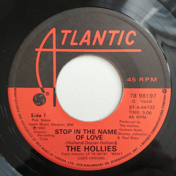 The Hollies : Stop In The Name Of Love (7", Single)