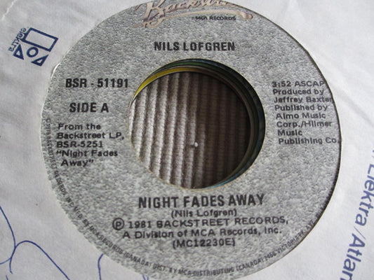 Nils Lofgren : Night Fades Away (7", Single)
