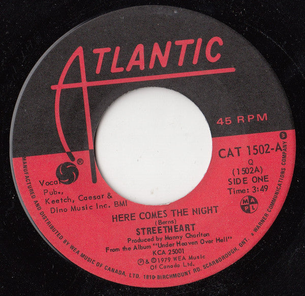 Streetheart : Here Comes The Night / Fight To Survive (7")