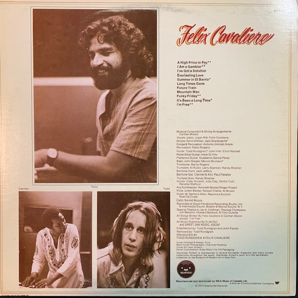 Felix Cavaliere : Felix Cavaliere (LP, Album)