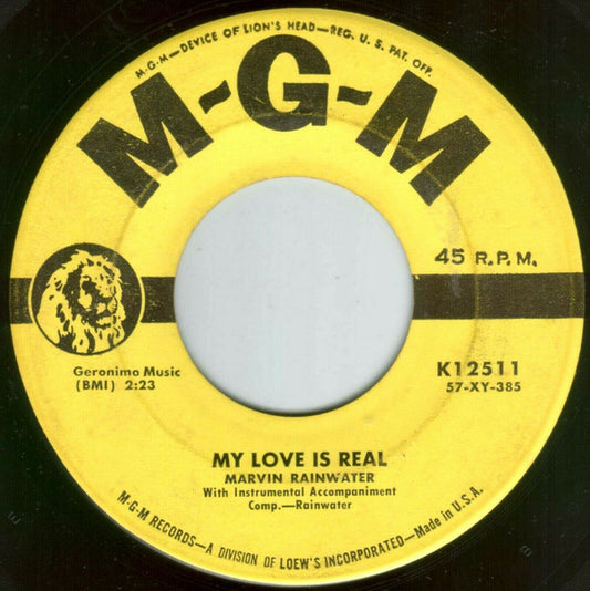 Marvin Rainwater : My Love Is Real / My Brand Of Blues (7")