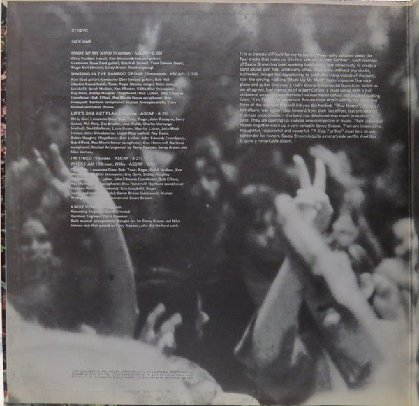 Savoy Brown : A Step Further (LP, Album, Gat)