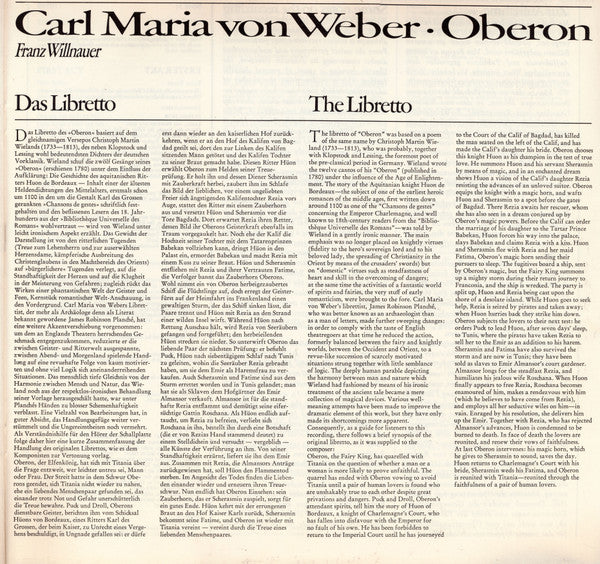 Carl Maria von Weber - Birgit Nilsson, Julia Hamari, Placido Domingo, Hermann Prey, Donald Grobe, Chor Des Bayerischen Rundfunks Und Symphonie-Orchester Des Bayerischen Rundfunks, Rafael Kubelik : Oberon (2xLP, RE, Gat)