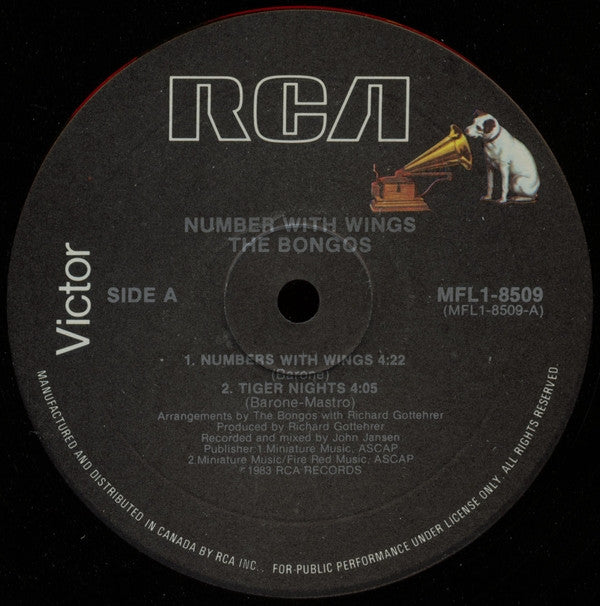 The Bongos : Numbers With Wings (LP, MiniAlbum)