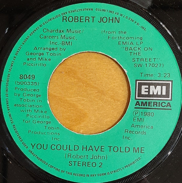 Robert John : Hey There Lonely Girl (7")