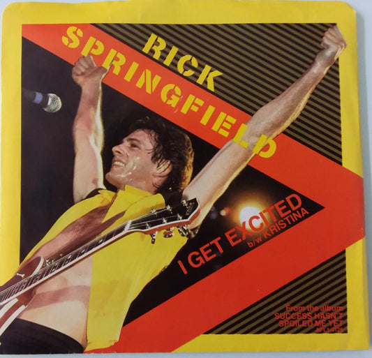 Rick Springfield : I Get Excited (7", Single)