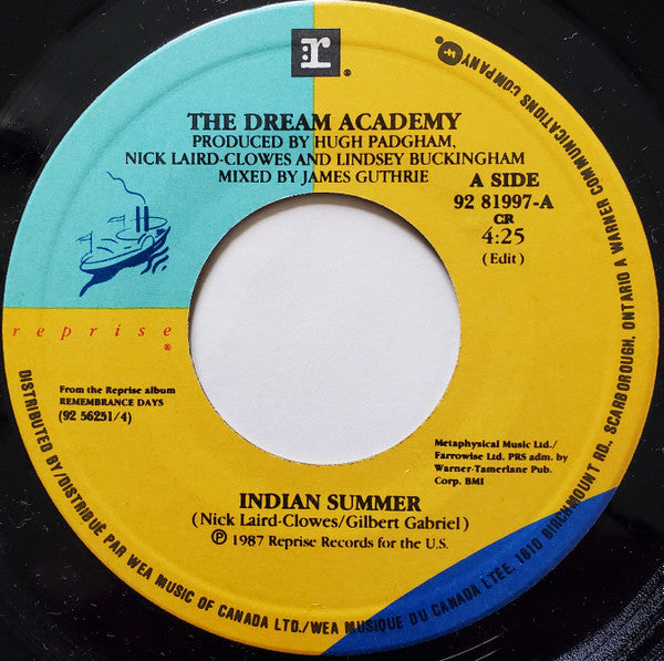 The Dream Academy : Indian Summer (7")