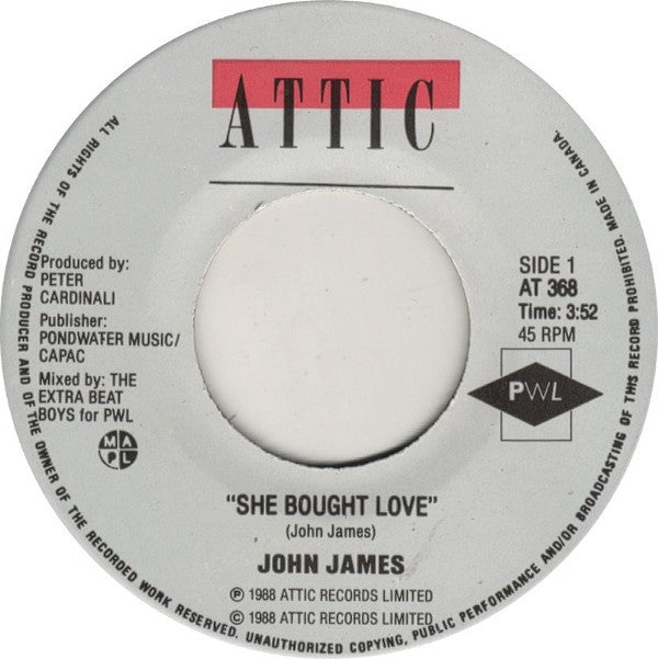 John James : She Bought Love (7")