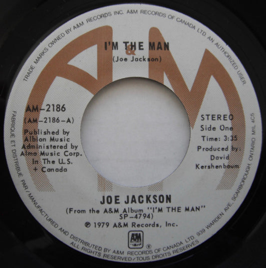 Joe Jackson : I'm The Man (7", Single)