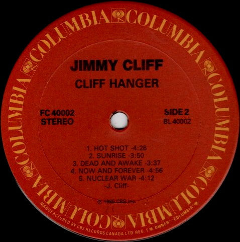 Jimmy Cliff : Cliff Hanger (LP, Album)