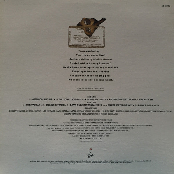 Red Guitars : Tales Of The Expected (LP, Album)