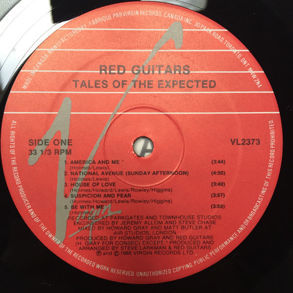 Red Guitars : Tales Of The Expected (LP, Album)