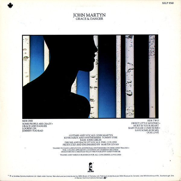 John Martyn : Grace & Danger (LP, Album)
