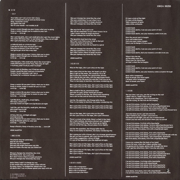 John Martyn : Well Kept Secret (LP, Album)