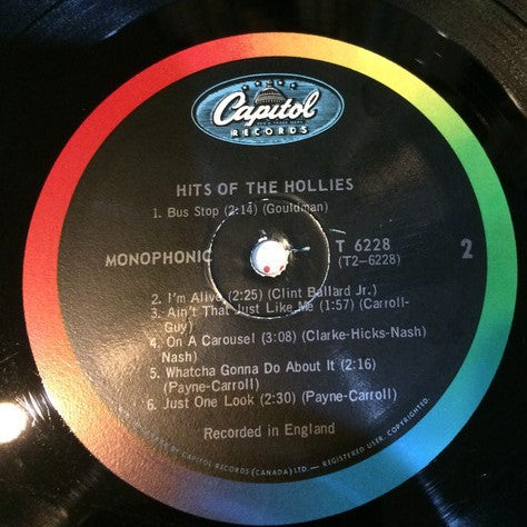 The Hollies : The Hits Of The Hollies (LP, Comp, Mono)