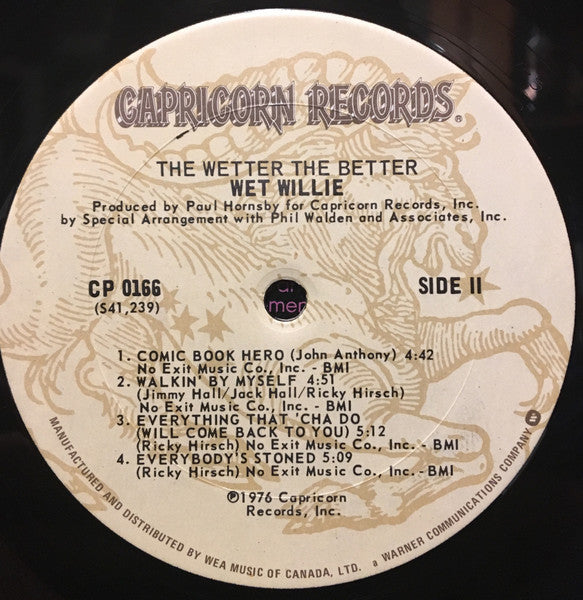 Wet Willie : The Wetter The Better (LP, Album)