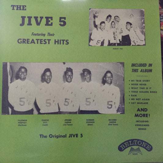 The Jive Five : Featuring Their Greatest Hits (LP, Comp)