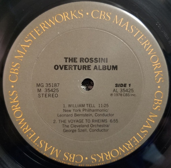 Leonard Bernstein, New York Philharmonic / George Szell, The Cleveland Orchestra : The Rossini Overture Album (2xLP, Album, Comp)