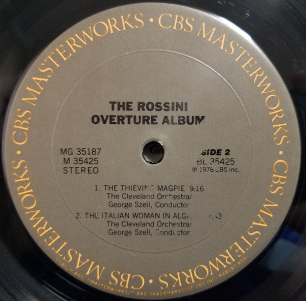 Leonard Bernstein, New York Philharmonic / George Szell, The Cleveland Orchestra : The Rossini Overture Album (2xLP, Album, Comp)